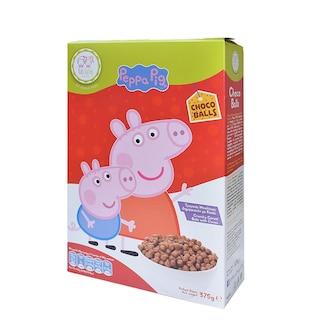 KIDS VALLEY | Δημητριακά Peppa Pig Τραγανές Μπαλίτσες Κακάο 375g