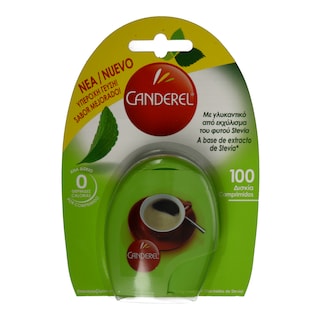 CANDEREL | ΥΠΟΚΑΤΑΣΤΑΤΟ ΖΑΧΑΡΗΣ ΜΕ ΣΤΕΒΙΑ ΣΕ ΤΑΜΠΛΕΤΕΣ 100 ΤΕΜ