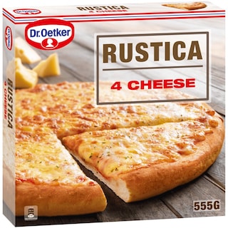 DR.OETKER | Πίτσα Κατεψυγμένη Rustica 4 Τυριά 555gr