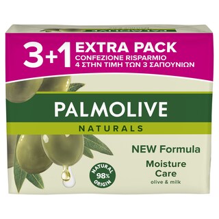 PALMOLIVE | Σαπούνι Naturals Ελιά 4x90g 3+1 Δώρο