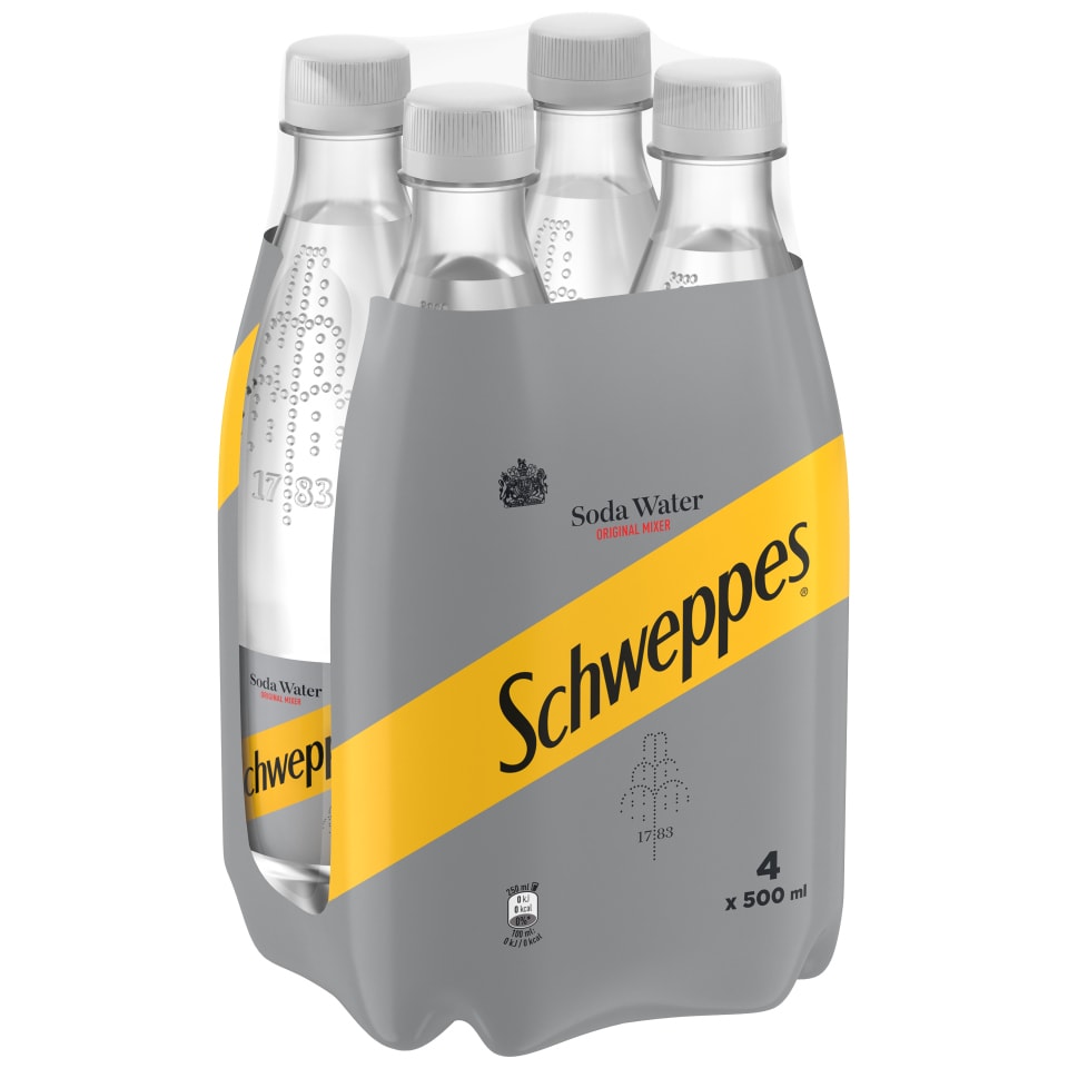 SCHWEPPES Σόδα Φιάλη 4x500ml