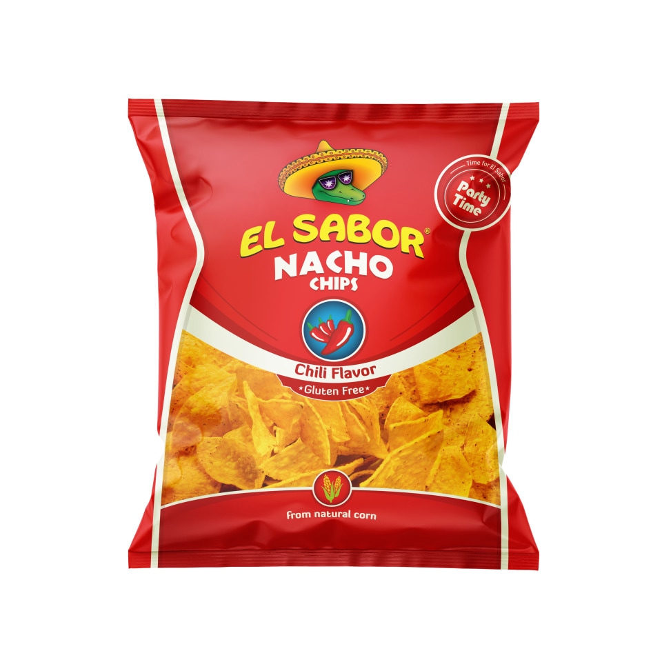 EL SABOR Τσιπς Nacho Chilli 225g