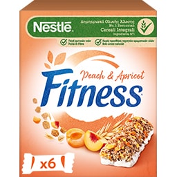 NESTLE | FITNESS | Μπάρες Δημητριακών Ροδάκινο Βερίκοκο 6 X 23.5gr