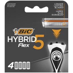 BIC | Ανταλλακτικά Ξυραφιού Hybrid 5 Flex 4 Τεμάχια