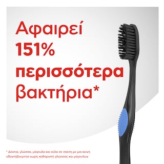 COLGATE | Οδοντόβουρτσα 360 Black Μέτρια 2 Τεμάχια 1+1 Δώρο