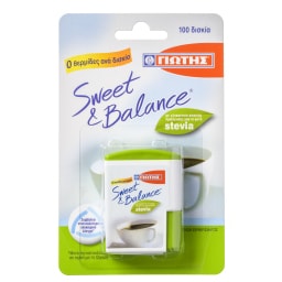 SWEET & BALANCE | Γλυκαντικό Στέβια Δισκία 100 Τεμάχια