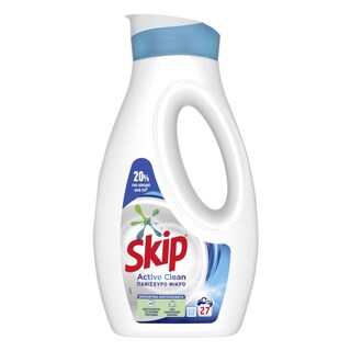 SKIP | Υγρό Πλυντηρίου Ρούχων Πανίσχυρο Μικρό 27 Μεζ. 1+1 Δώρο
