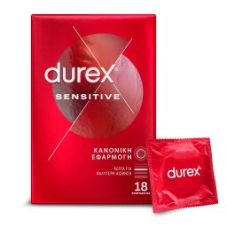 DUREX | Προφυλακτικά Sensitive Thin Feel 18 Τεμάχια