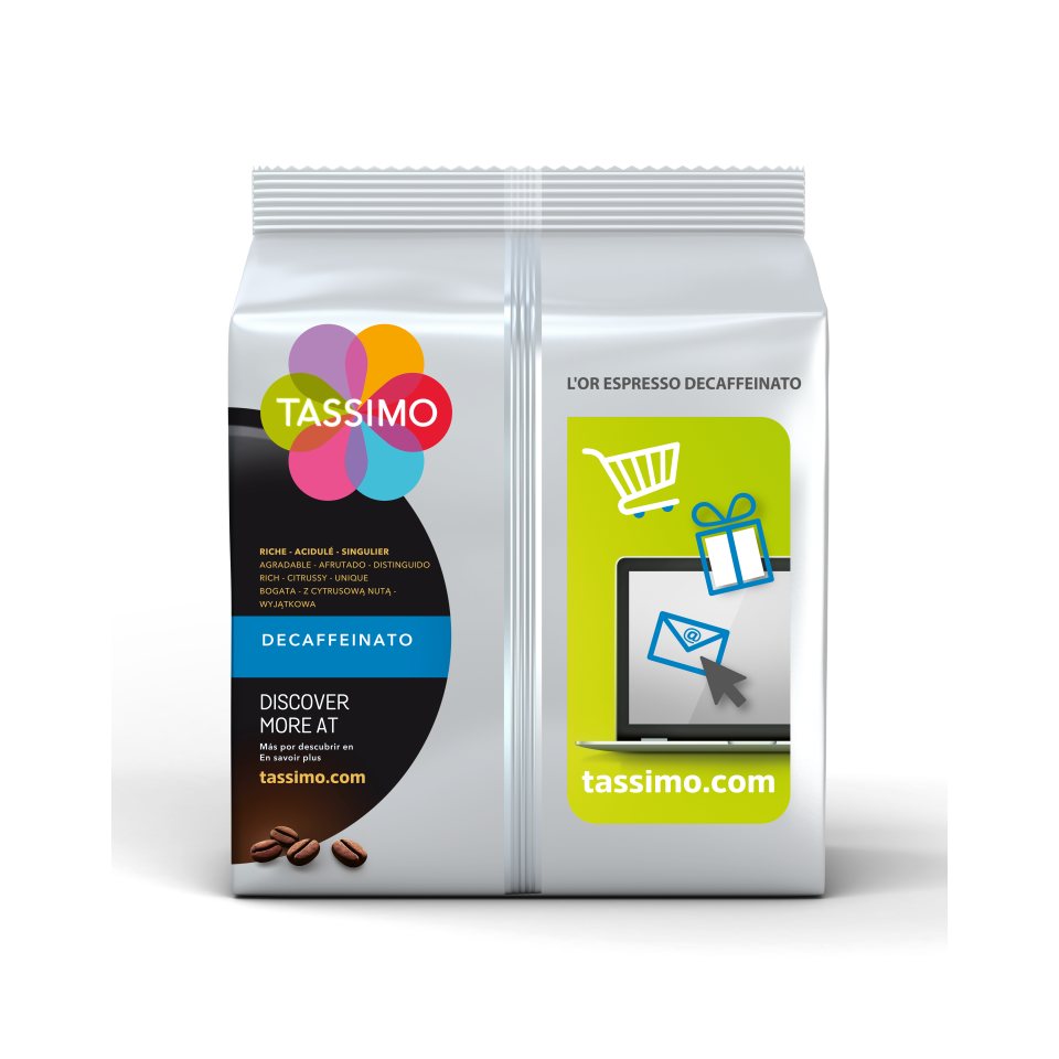 Decaf coffee clearance pods for tassimo