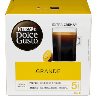 NESCAFE | DOLCE GUSTO | COFFEE FILTER GRANDE 16 Χ 8 GR