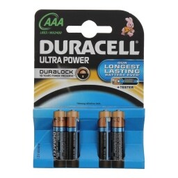 DURACELL | Μπαταρίες Αλκαλικές Ultra Power AAA 4 Τεμάχια