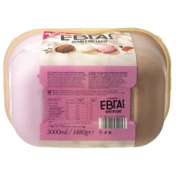 ΕΒΓΑ | Παγωτό Σοκολάτα Βανίλια Φράουλα 1.48kg Δώρο 50%