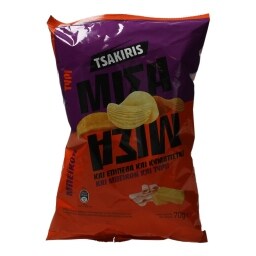 ΤΣΑΚΙΡΗΣ | ΤΣΙΠΣ ΜΕ ΤΥΡΙ ΚΑΙ ΜΠΕΪΚΟΝ 70 GR