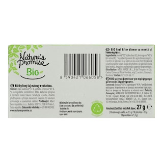 NATURES PROMISE BIO | Αφέψημα Bio με Μέντα και Λεμονόχορτο 27g