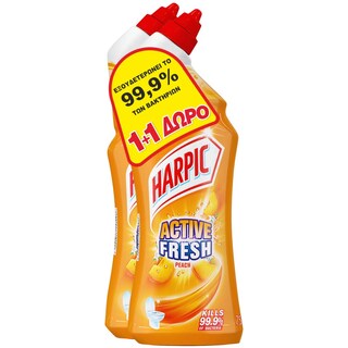 HARPIC | Υγρό Καθαριστικό Λεκάνης Ροδάκινο 750ml 1+1 Δώρο