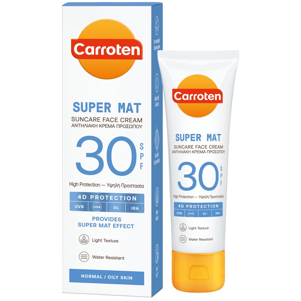 Αντηλιακό Προσώπου Κρέμα Super Mat SPF30 50ml