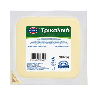 ΦΑΓΕ | Τυρί Ημίσκληρο Τρικαλινό 380gr