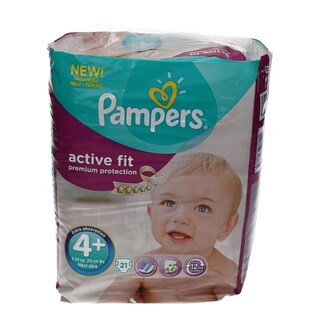 PAMPERS | ACTIVE FIT | ΠΑΝΕΣ ΜΩΡΟΥ MAXI PLUS 9 - 20 KGR No 4+ 21 ΤΕΜ