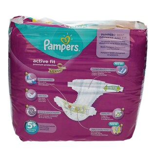 PAMPERS | ACTIVE FIT | ΠΑΝΕΣ ΜΩΡΟΥ JUNIOR PLUS 13 - 27 KGR No 5+ 37 ΤΕΜ