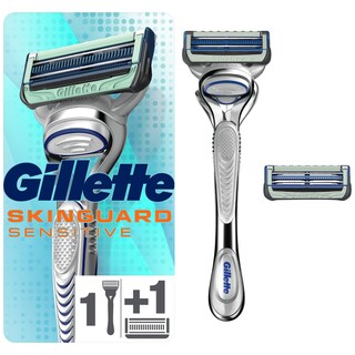 GILLETTE | Ξυριστική Μηχανή SkinGuard Sensitive + 2 Κεφαλές 1 Τεμάχιο