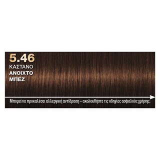 PALETTE | Βαφή Mαλλιών 5.46 Καστανό Ανοιχτό Μπεζ 1 Τεμάχιο