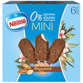 NESTLE | Παγωτό Mini Sticks Vanilla Almonds 0% Ζάχαρη 6x27g