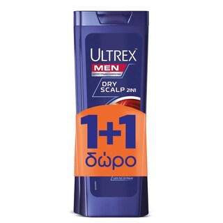 ULTREX | Σαμπουάν Dry Scalp Care 2σε1 360ml 1+1 Δώρο