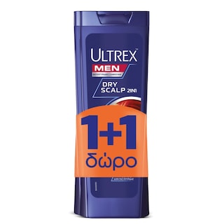 ULTREX | Σαμπουάν Dry Scalp Care 2σε1 360ml 1+1 Δώρο