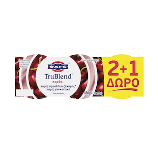 TRUBLEND | Επιδόρπιο Γιαουρτιού Κεράσι 3x150g 2+1 Δώρο