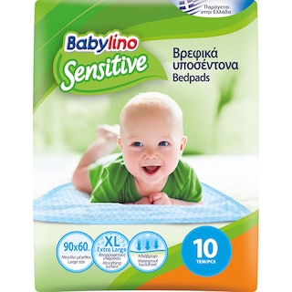 BABYLINO | Υποσέντονα Βρεφικά Sensitive 90X60 cm 10 Τεμάχια