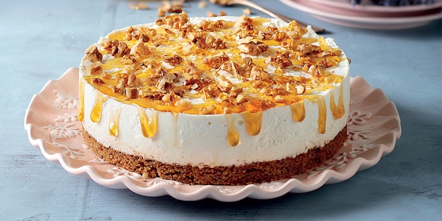 Cheesecake με ανθότυρο και μέλι