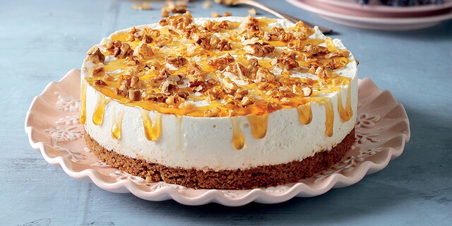 Cheesecake με ανθότυρο και μέλι