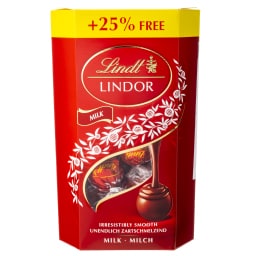 LINDT | Σοκολατάκια Γάλακτος Lindor Ελβετικά 200g + 50g Δώρο