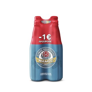 ΜΑΜΟΣ | Μπύρα Pilsner Φιάλη 4x500ml Έκπτωση 1Ε