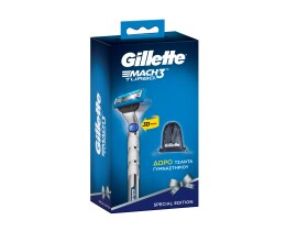 GILLETTE | Ξυριστική Μηχανή Mach3 Turbo Special Edition 1 Τεμάχιο + Τσάντα