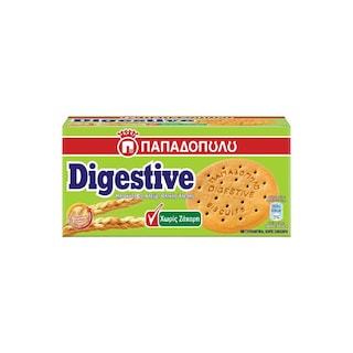 ΠΑΠΑΔΟΠΟΥΛΟΥ | DIGESTIVE | Μπισκότα Χωρίς Ζάχαρη 250g