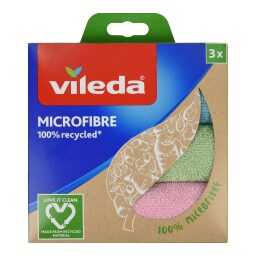 VILEDA | Πετσέτα Μικροϊνών Γενικής Χρήσης Recycled 3 Τεμάχια