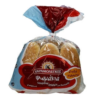 ΚΑΡΑΜΟΛΕΓΚΟΣ | ΑΡΤΟΣΚΕΥΑΣΜΑ HOT DOG 6 ΤΕΜΑΧΙΩΝ 400 GR