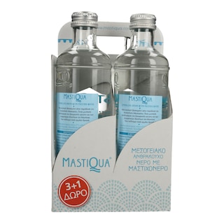 MASTIQUA | Νερό Ανθρακούχο Μαστιχόνερο Φιάλη 330ml 3+1 Δώρο