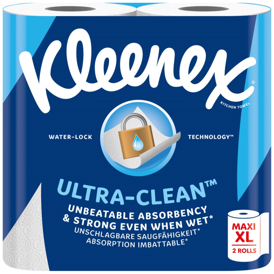 KLEENEX Χαρτί Κουζίνας Ultra Clean 2 Ρολά 300g