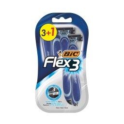 BIC | Ξυραφάκια Flex 3 Nanotech 3+1 Τεμάχιo Δώρο
