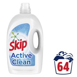 SKIP | Υγρό Πλυντηρίου Ρούχων Active Clean 64 Μεζούρες