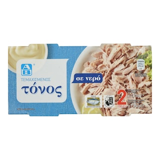 ΑΒ | Τόνος Τεμαχισμένος Σε Νερό 2x135g