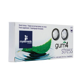 MYELEMENTS | Τσίχλα Gum4 Stress Μέντα 17g