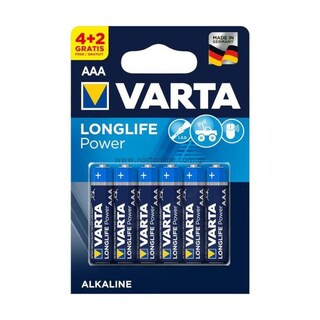 VARTA | Μπαταρίες Αλκαλικές LongLife Power ΑΑΑ 4+2 Τεμάχια Δώρο