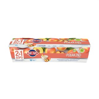 ΚΡΙ ΚΡΙ | Επιδόρπιο Γιαουρτιού Ροδάκινο  3 X 200 gr 2+1 ΔΩΡΟ