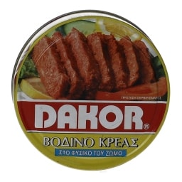 DAKOR | ΚΡΕΑΣ ΣΕ ΚΟΝΣΕΡΒΑ CORN BEEF ΒΟΔΙΝΟ 200 GR
