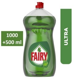 FAIRY | Υγρό Πιάτων Ultra Original 1000ml+500ml Δώρο