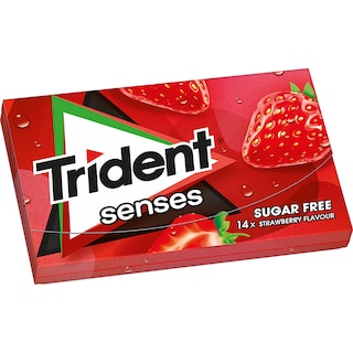TRIDENT | Τσίκλα Senses Φράουλα 27gr