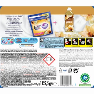 LENOR | Kάψουλες Πλυντηρίου Ρούχων Gold Orchid 45 Τεμάχια